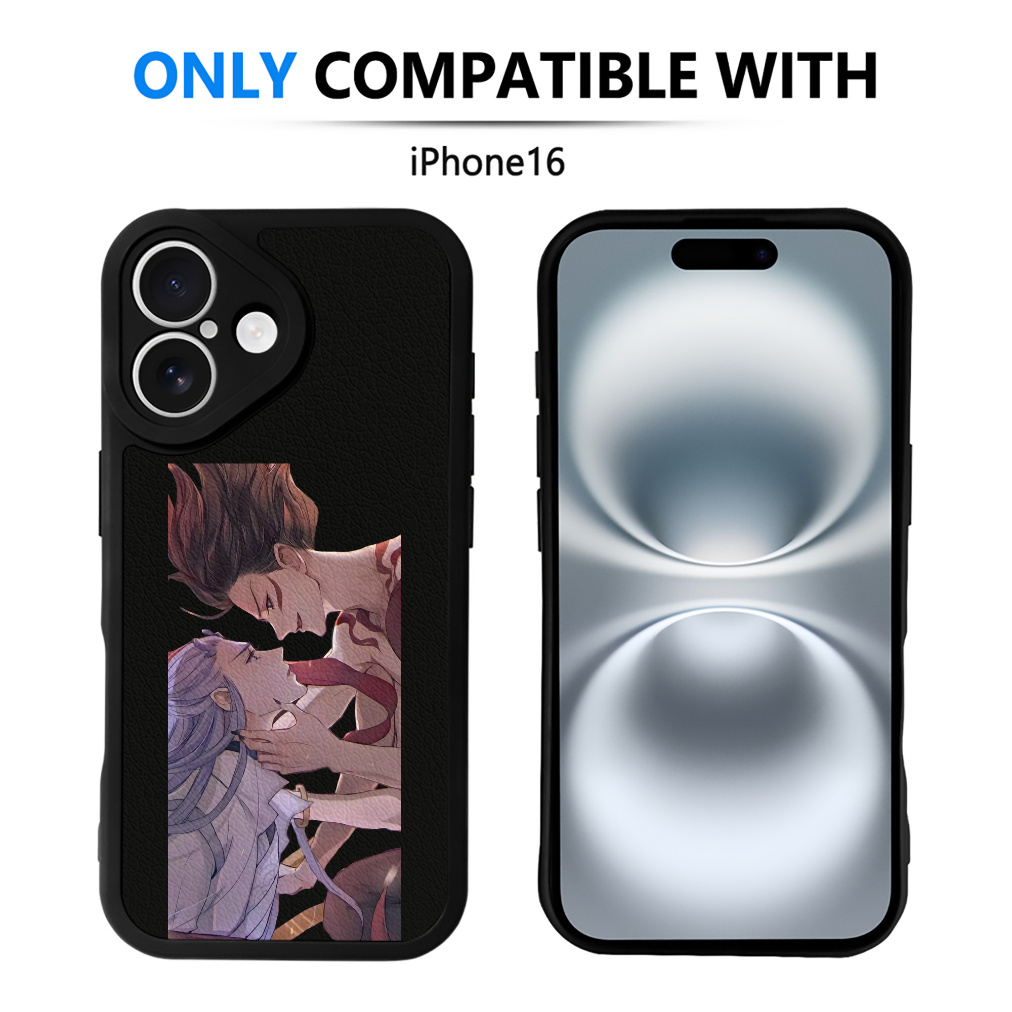 （画像用） Ne Zha 2 ナタ 魔童の大暴れ 【iPhone 16シリーズ対応】シリコンスマホケース（レザー調） 材質：シリコン